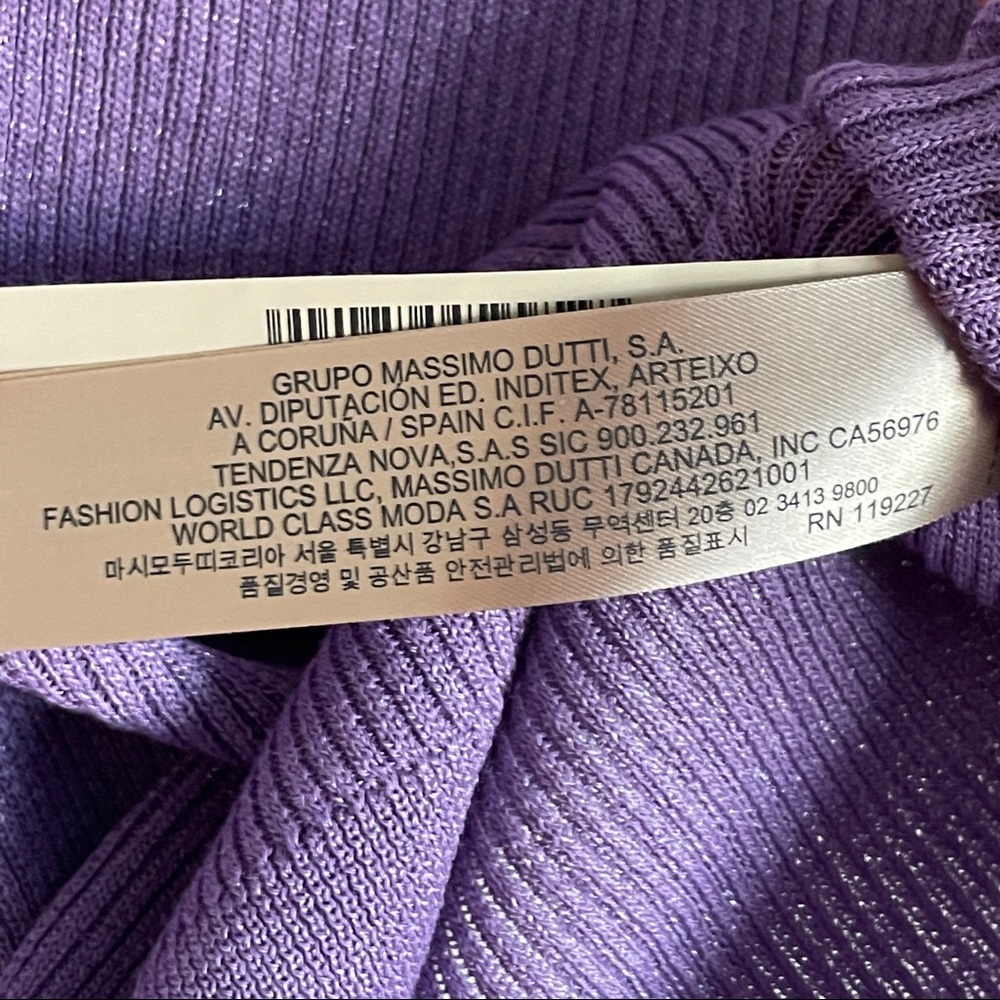 Massimo Dutti Metallic Open Back Ribbed Sweater - Picture 4 of 5